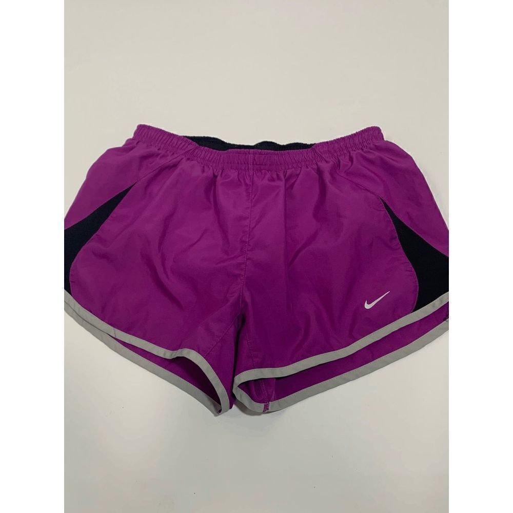 Nike Womens Athletic Shorts Dri-Fit Purple Small